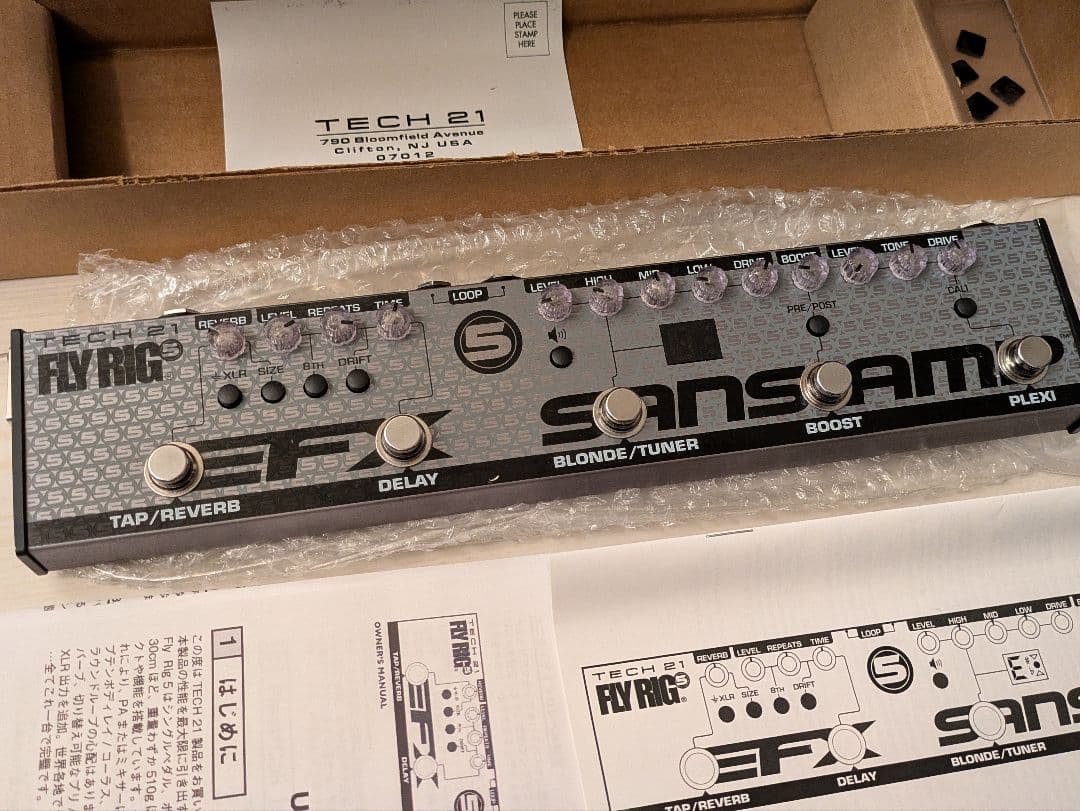 ギター Tech 21 Flyrig 5 V2 Tech21 FLY RIG