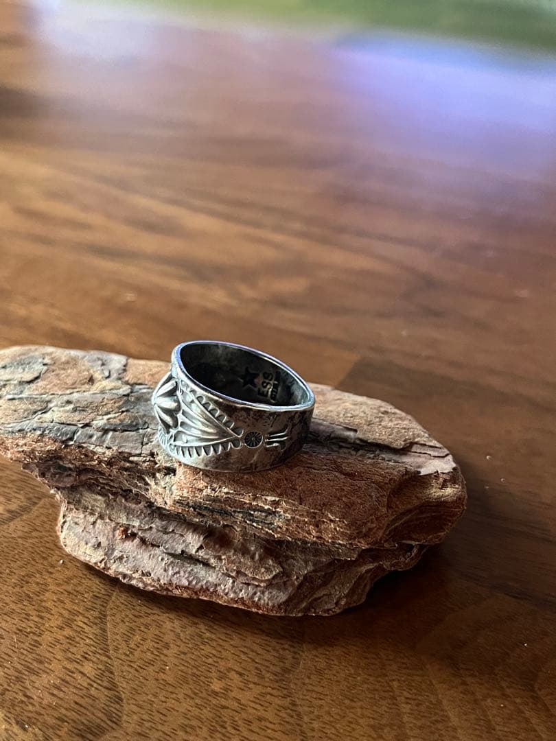 ナバホ エディソンサンディスミス リング インディアンジュエリー