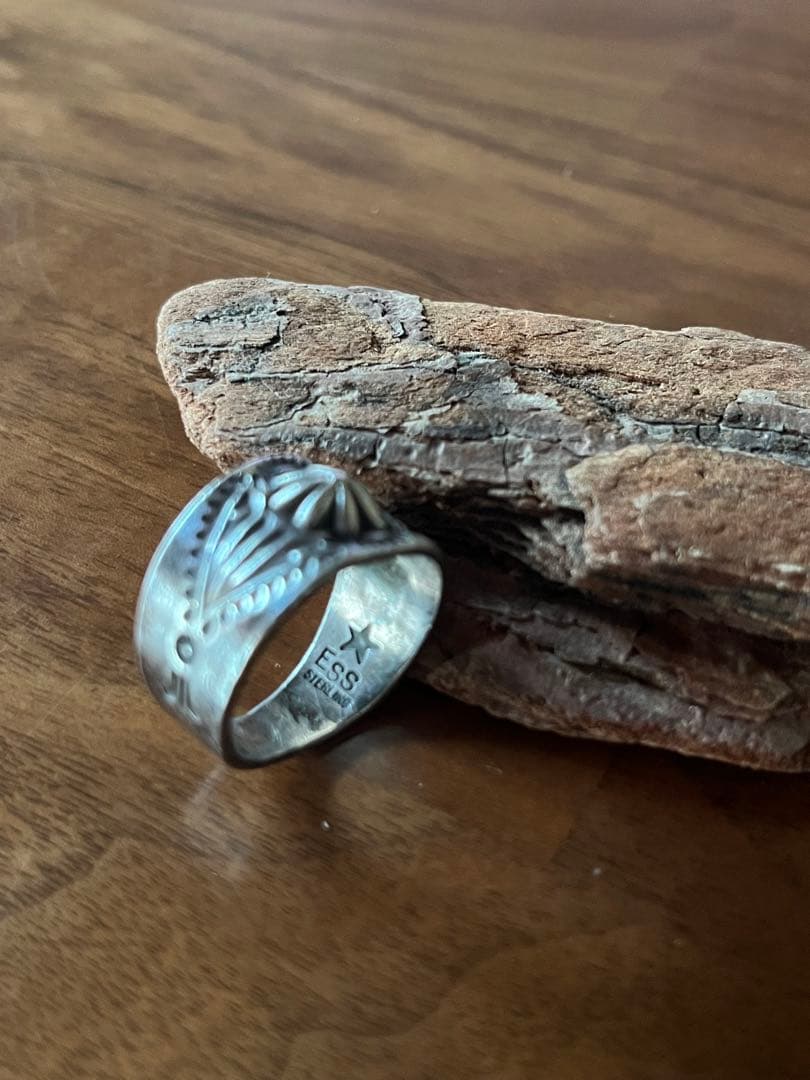 ナバホ エディソンサンディスミス リング インディアンジュエリー