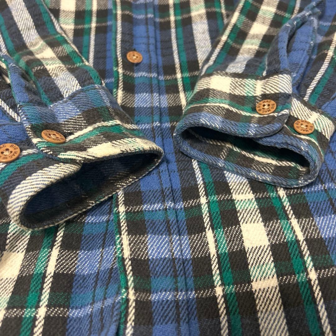 BIG MAC 【好配色】 ネルシャツ 80〜90s USA製 Lサイズ