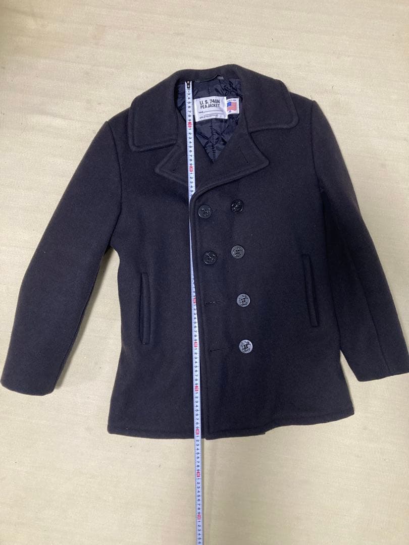 ショットschott Pコート　ネイビー　サイズ36