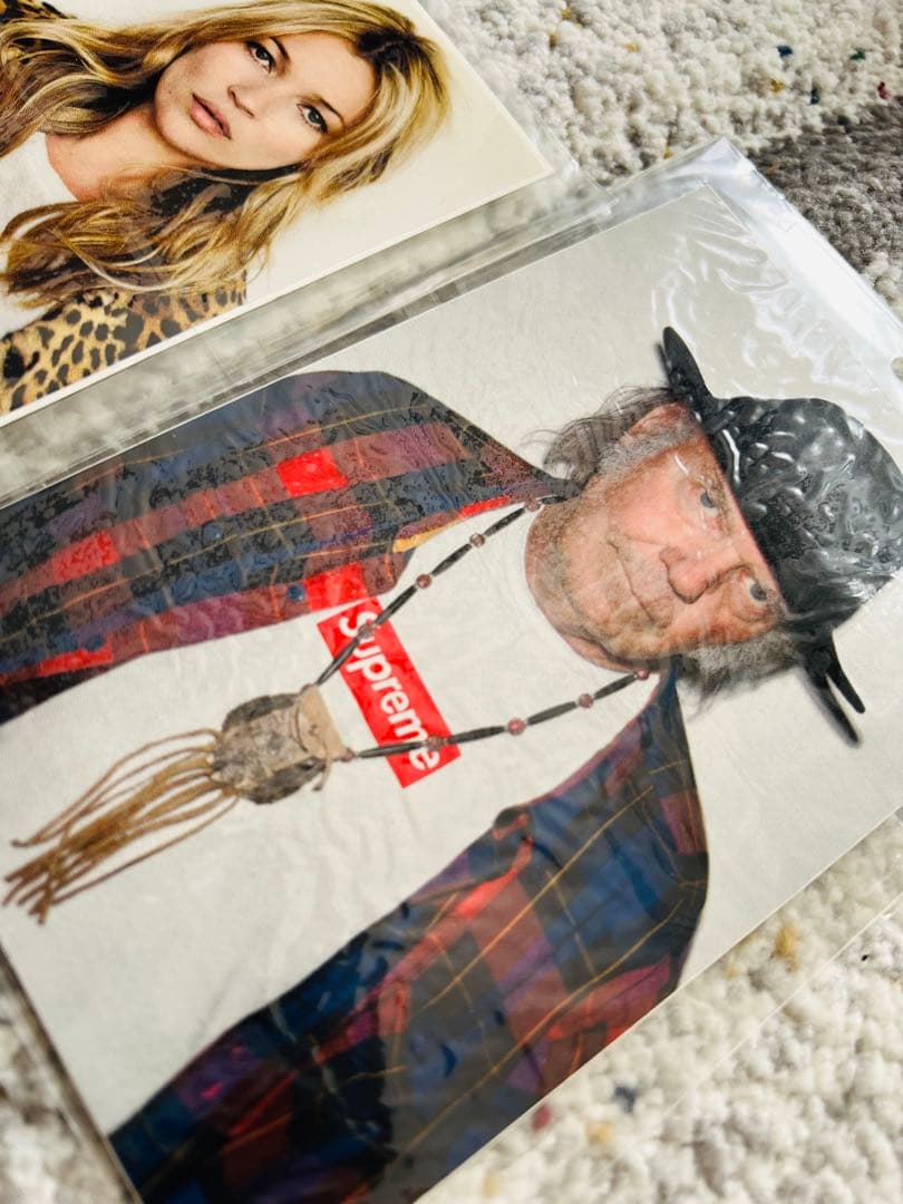 【レアセット】supremeステッカー ケイトモス&ニールヤング