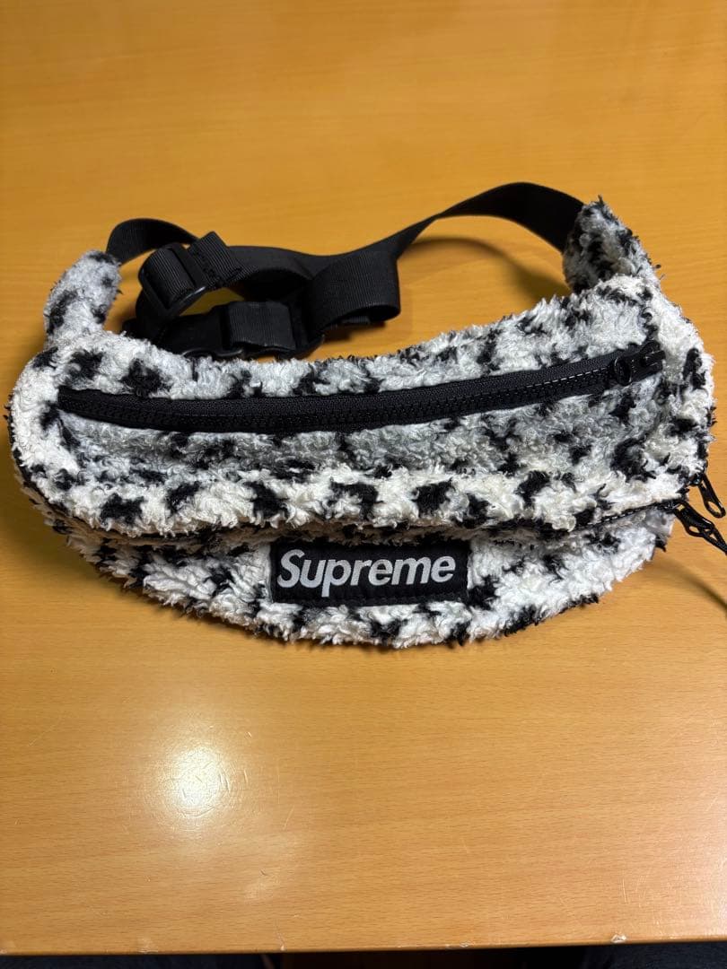 Supreme シュプリーム レオパード フリース ウエストバッグ　期間限定出品