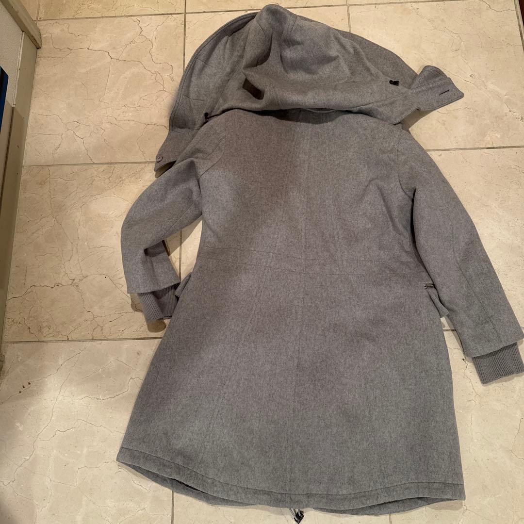 FABIAN FILIPPI グレー フォックスファー付コート