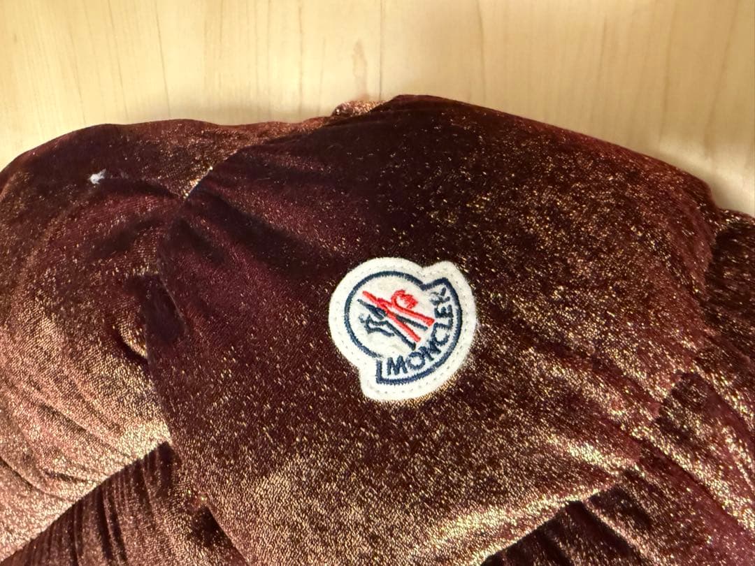 enchanteモンクレール　ダウンジャケット個性的なブラウン