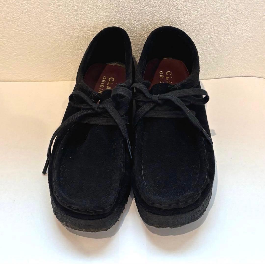 Clarks Wallabee ブラックスエード UK5 1/2(24cm)