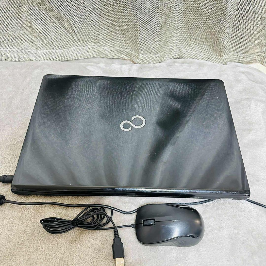 S198 Fujitsuノートパソコン WEBカメラSSD高速Windows11