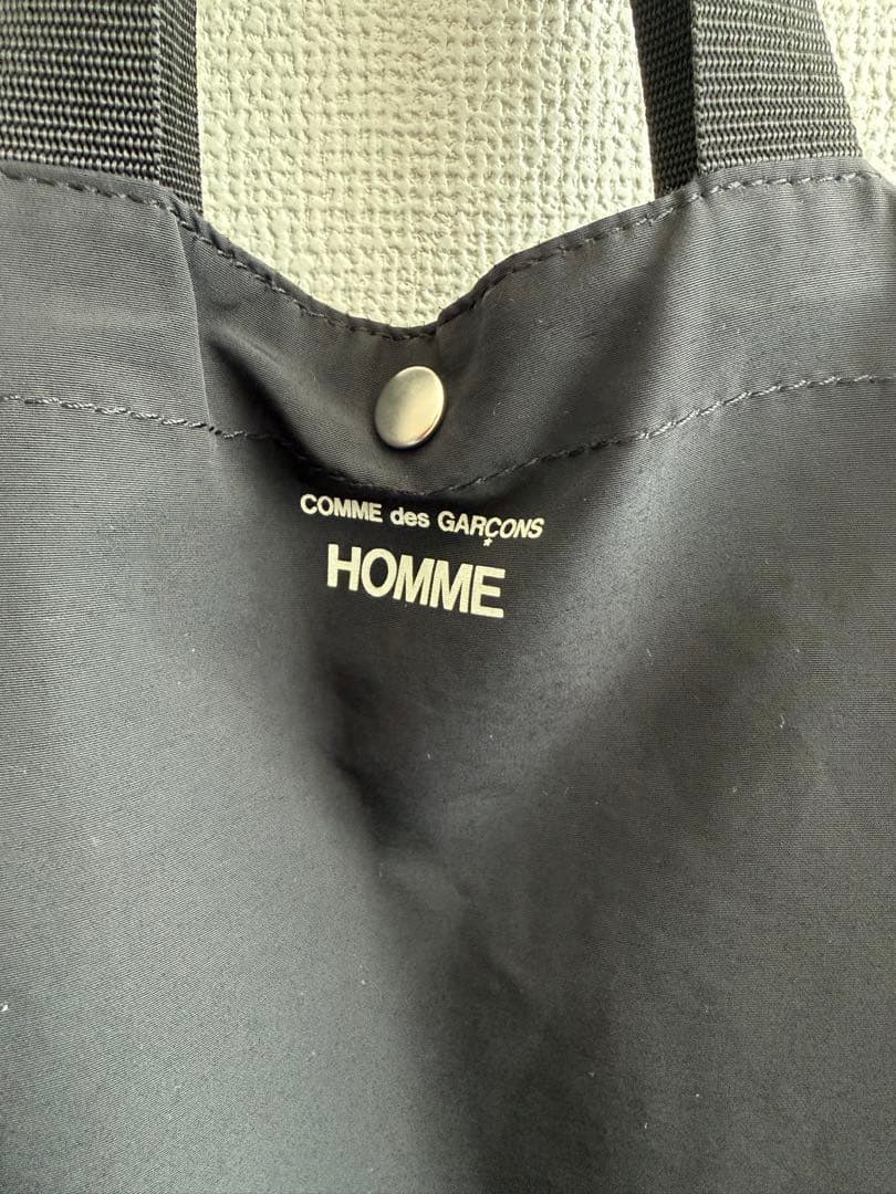 【完売・タグ付】コムデギャルソンオム 綿ナイロングログラン 2WAYバッグ 黒