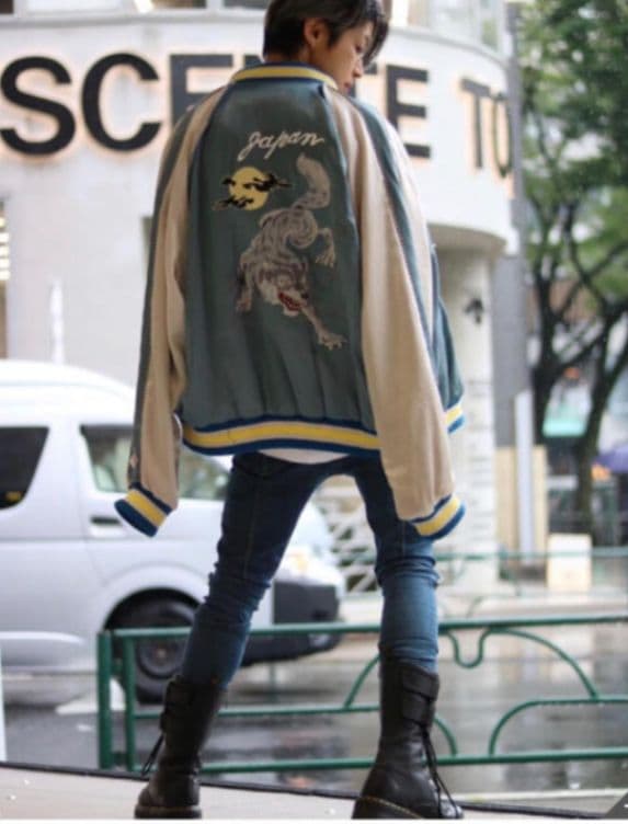 コンダクター WOLF EMBROIDERED SOURVENIR JKT