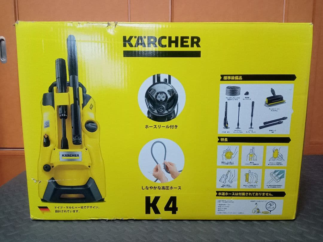 新品未使用高圧洗浄機K4プレミアムサイレント西日本60Hz　バブルフォーム付