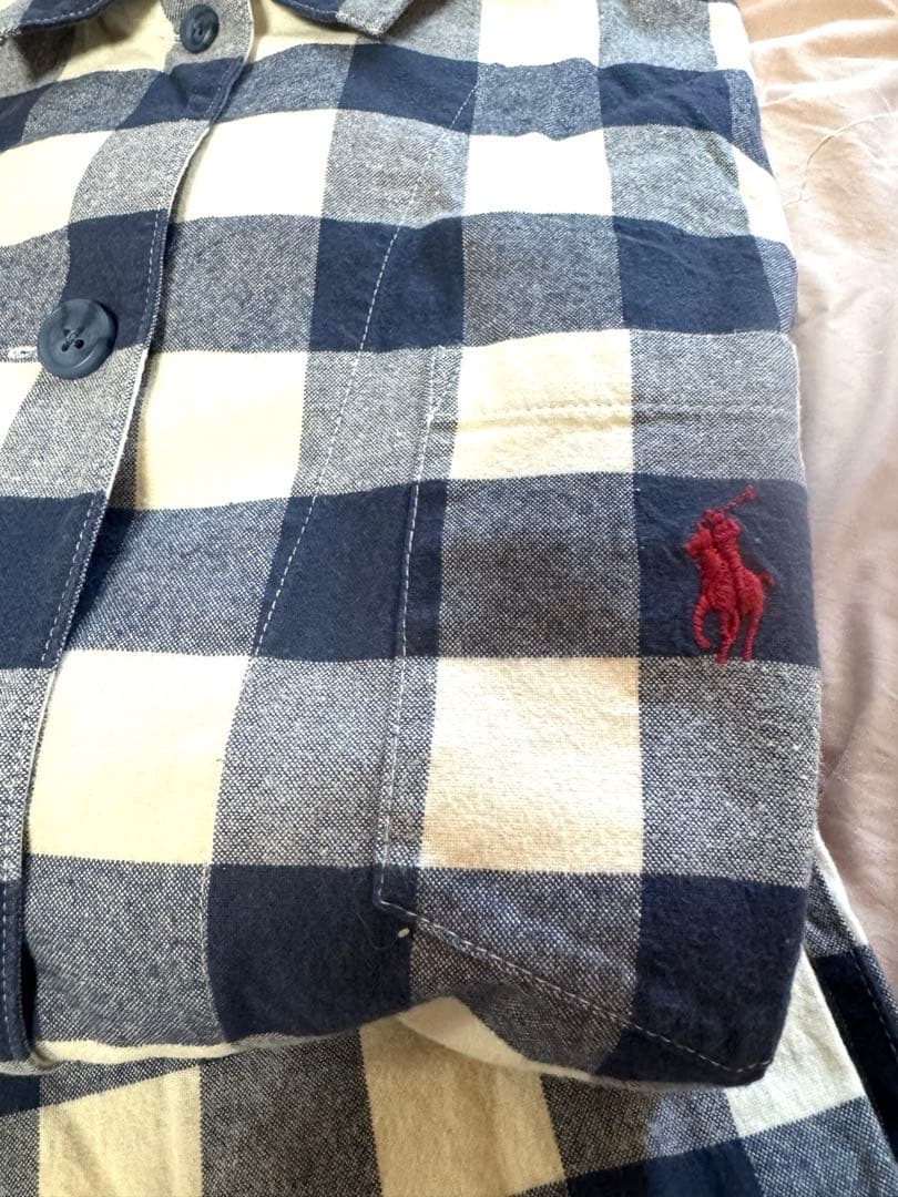 RALPH LAUREN  ストーンヒルギンガム テーラードパジャマＬ