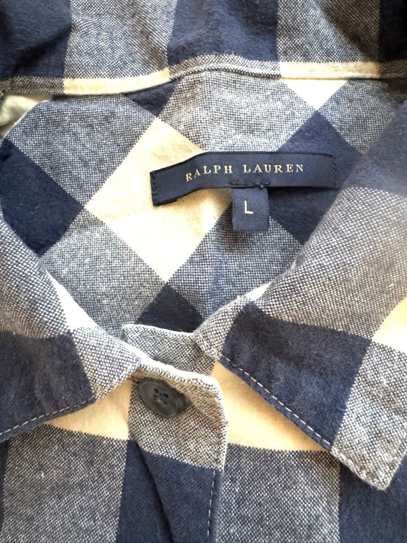 RALPH LAUREN  ストーンヒルギンガム テーラードパジャマＬ