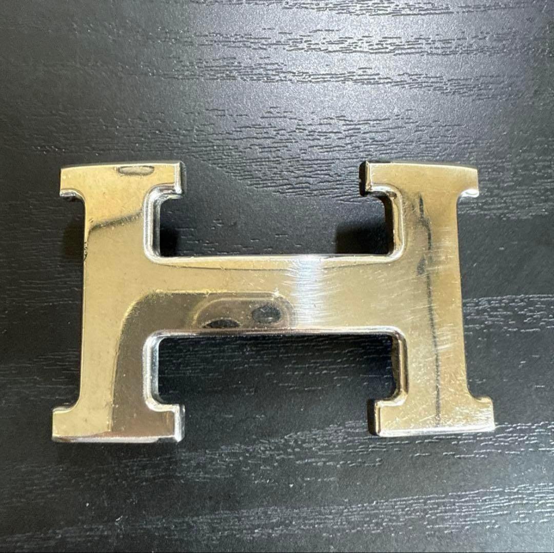 HERMES エルメスコンスタンスリバーシブルベルト65シルバーバックル　美品