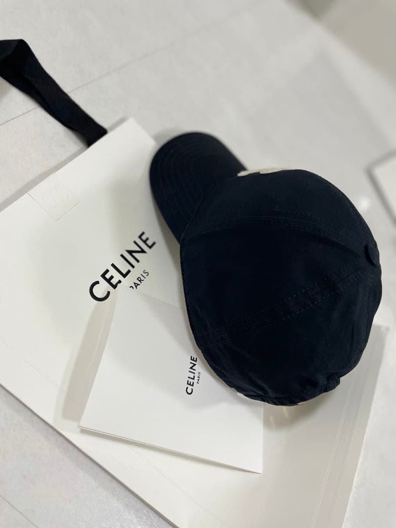 CELINEトリオンフ ベースボールキャップ / コットン　Sサイズ
