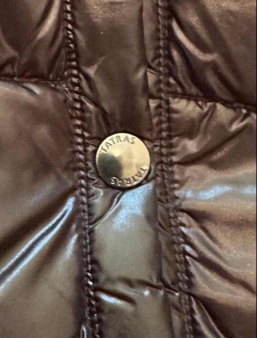 TATRAS フード付き ブラック　ダウンベスト　サイズ1 (xs〜s)