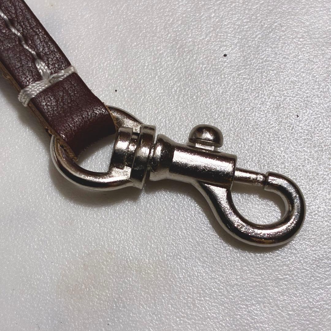 [超希少/極美品] ソメスサドル 馬 メンコチャーム レザー 茶×黒