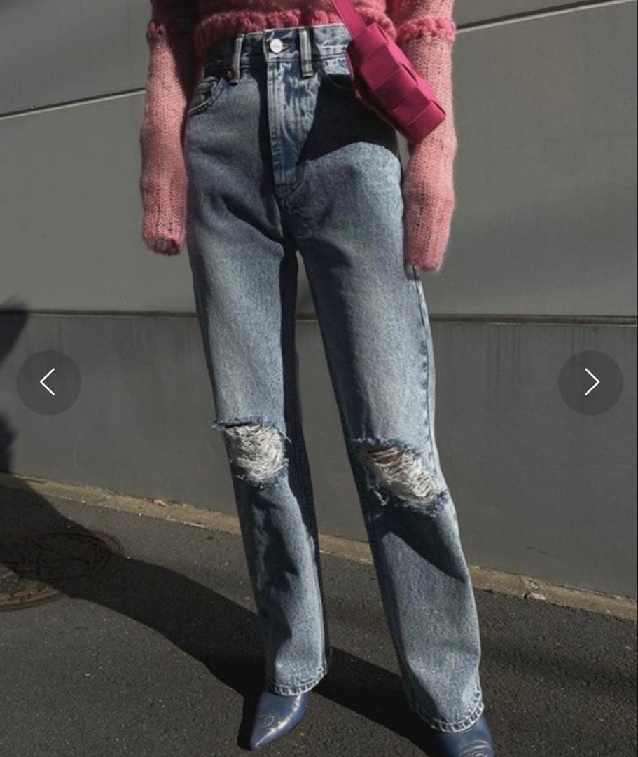 AMERI CRASH SLIM STRAIGHT DENIM 26インチ