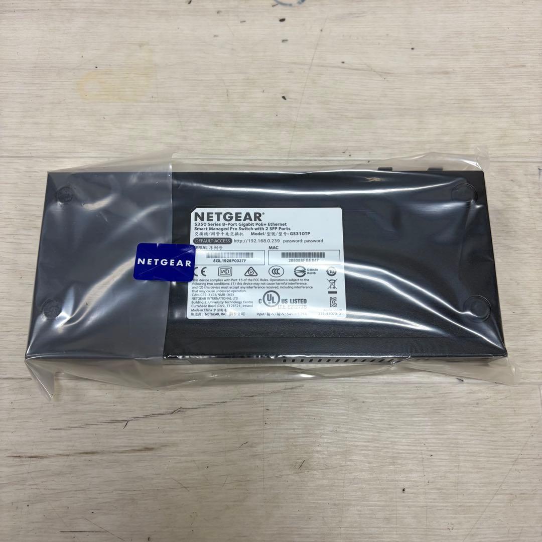 新品 NETGEAR GS310TP-100AJS 8ポートアンマネージスイッチ