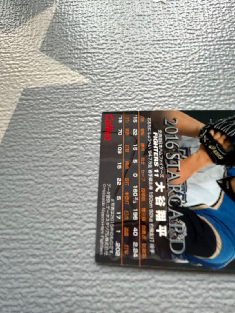 大谷翔平 サインカード 2016