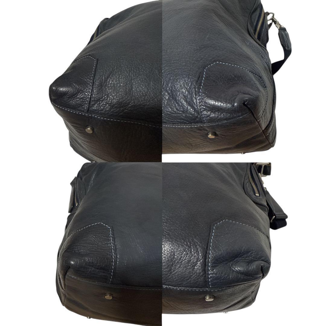 アニアリ 2way ショルダーバッグ A4収納可 大容量 レザー