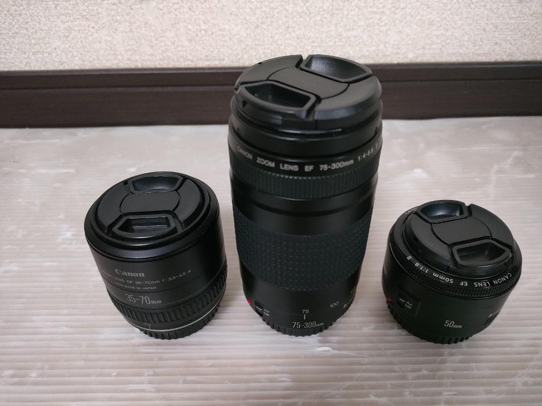 Canon 一眼レフカメラ EOS Kiss X9 レンズ3個＆取説＆SDカード