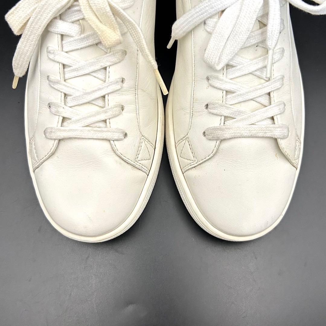 【美品】ルイヴィトン ルクセンブルグライン スニーカー メンズ レザー 白 6