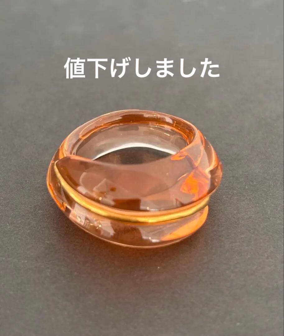 バカラ　クリスタルリング