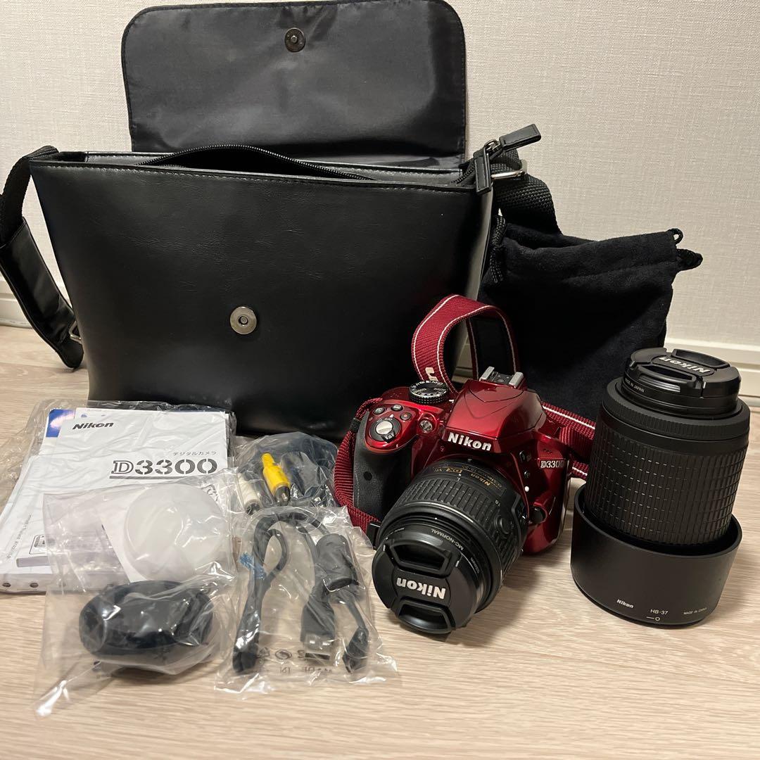 ニコン D3300 デジタル一眼レフカメラ レッド