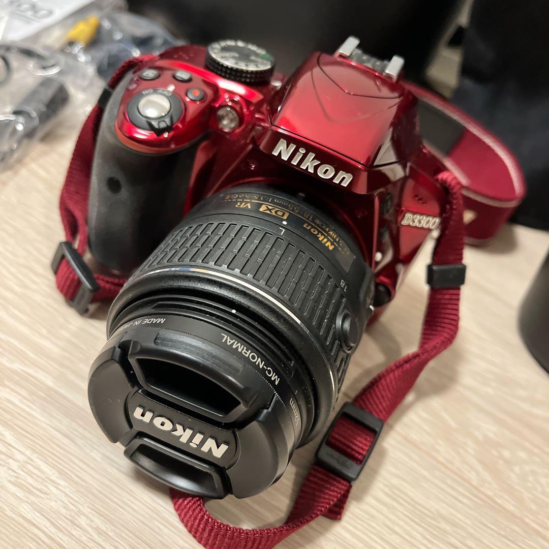 ニコン D3300 デジタル一眼レフカメラ レッド