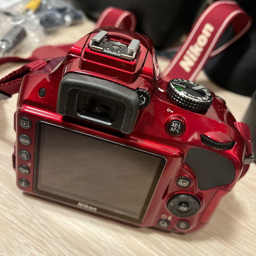 ニコン D3300 デジタル一眼レフカメラ レッド