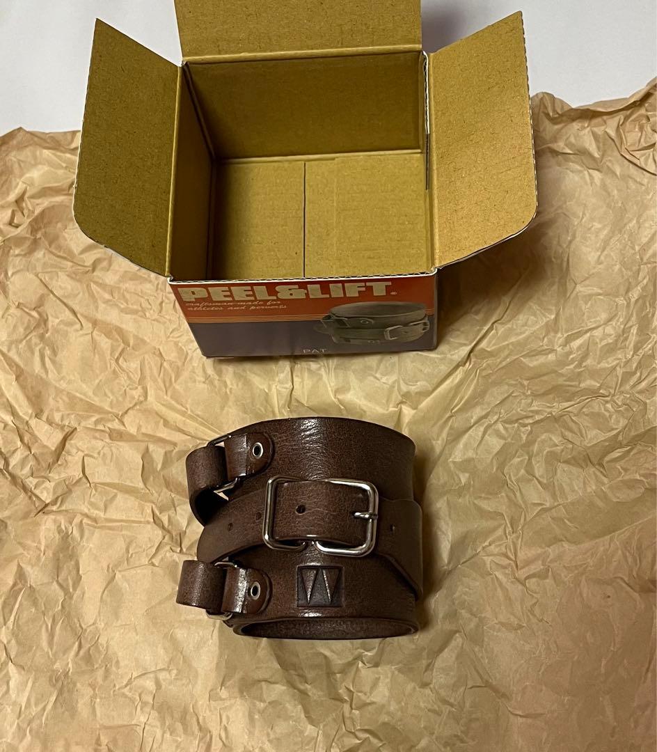 weekend peel&lift レザーブレス 茶 藤原ヒロシ着用 brown