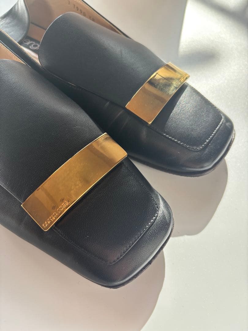 Sergio Rossi セルジオロッシ SR1 プレート　フラットシューズ38