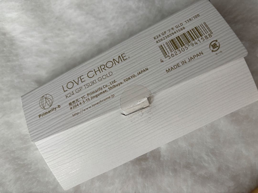 新品　LOVE CHROME ラブクロム K24GP ツキ ゴールド ケース・箱