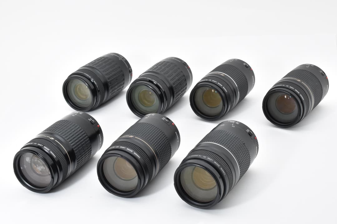 Canon EF 望遠レンズ 7本 まとめ EF 75-300mm 0257