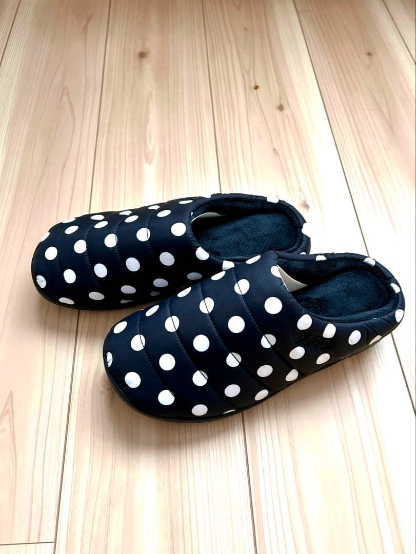 SUBU ドット柄スリッパ 24〜25.5 新品