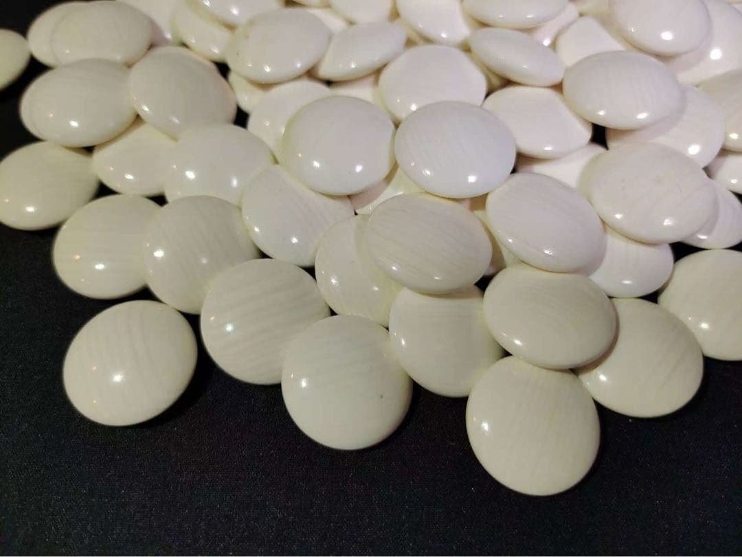 天然本蛤・那智黒石 碁石 国産 スワブデ 囲碁 碁笥 懐志 欅特大 36号