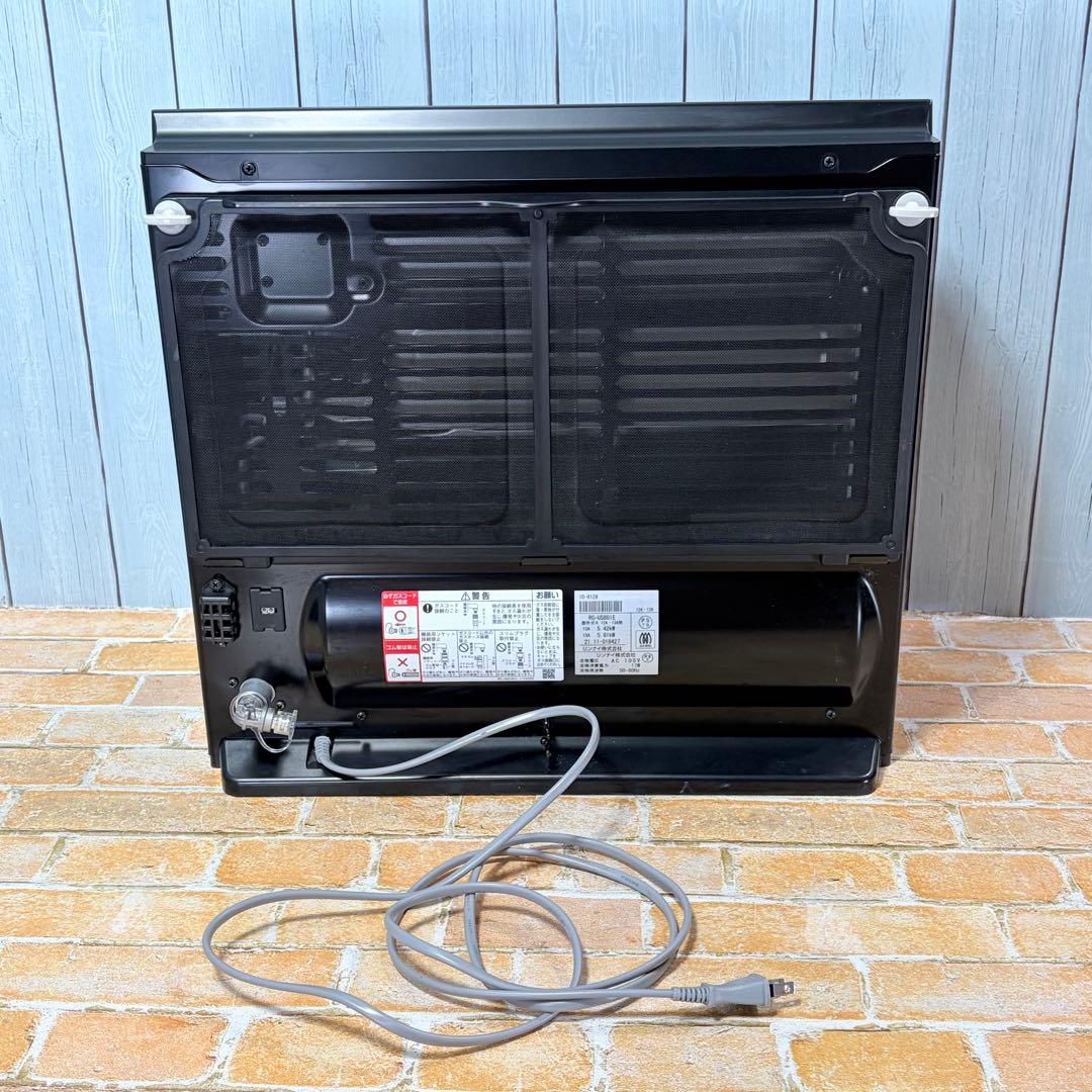 リンナイ RC-U5801E ガスファンヒーター 都市ガス ブラック