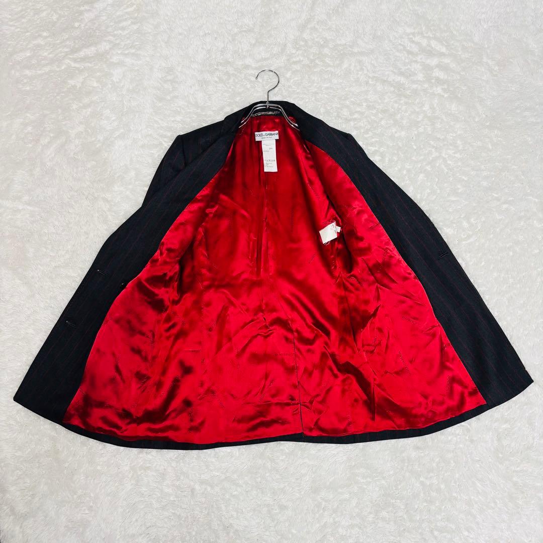 90s ドルチェ＆ガッバーナ ダブル ストライプ セットアップ XL ジャケット