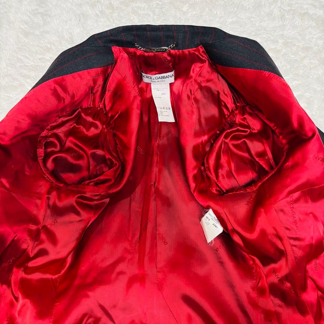 90s ドルチェ＆ガッバーナ ダブル ストライプ セットアップ XL ジャケット