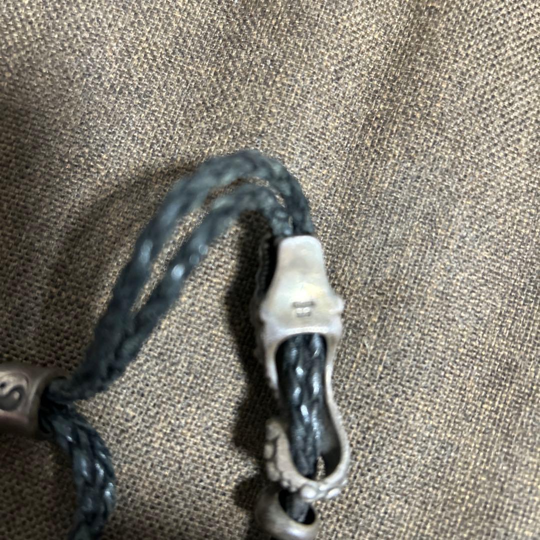 ドラゴンモチーフ レザー ブレスレット