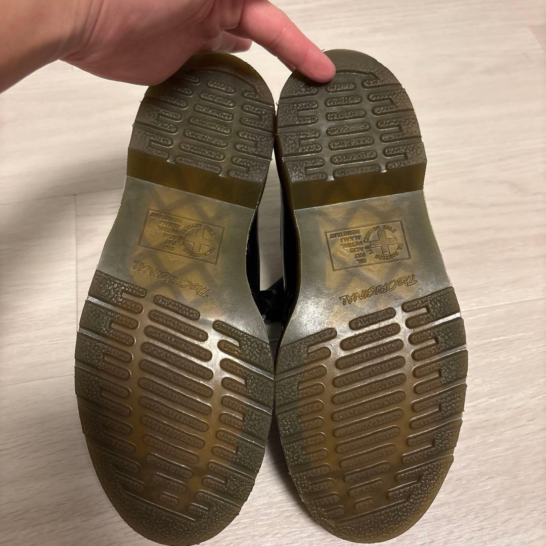 Dr. Martens ブラックローファー リボン付き