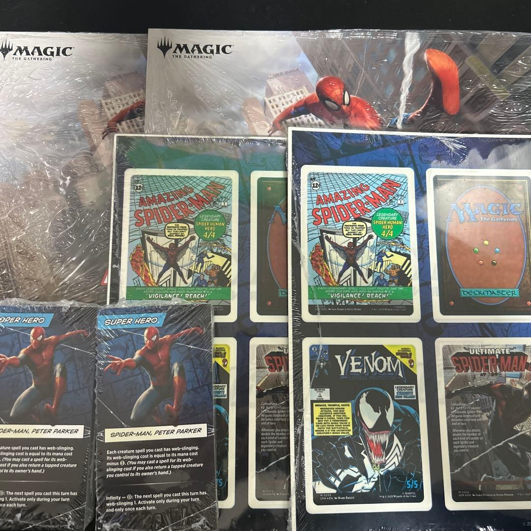MTG スパイダーマン シールなど　2セット