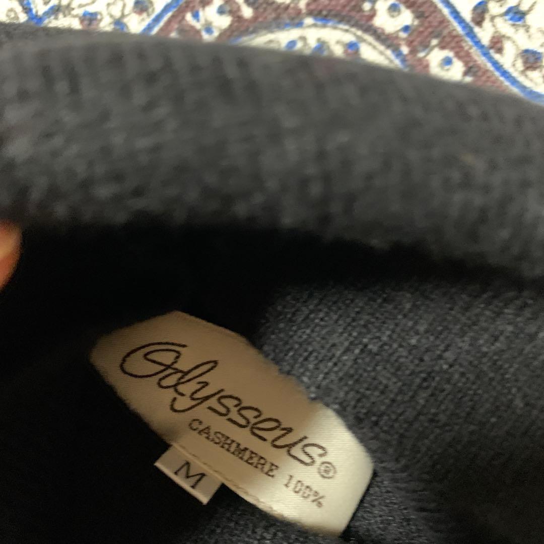 かのさま専用　新品　カシミヤ100% タートルネックセーター　黒　M