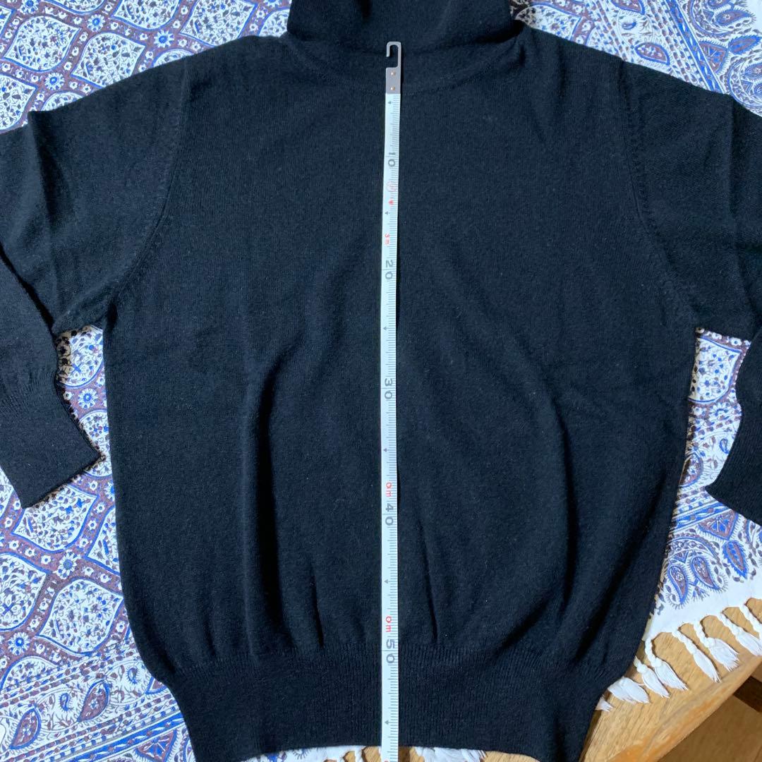 かのさま専用　新品　カシミヤ100% タートルネックセーター　黒　M