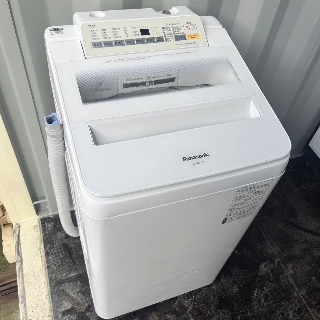 319取付無料！完動品！パナソニックエコナビ搭載シンプルホワイト7kg洗濯機