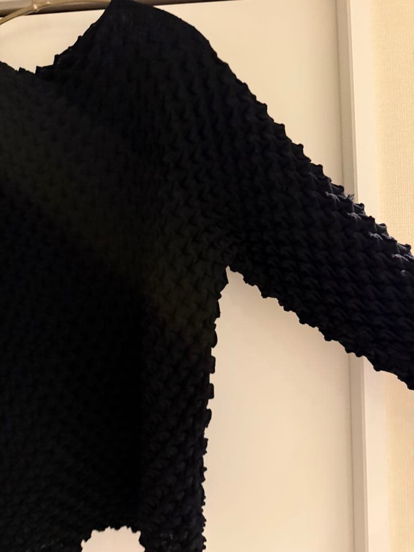 イッセイミヤケ　黒　トップス　2