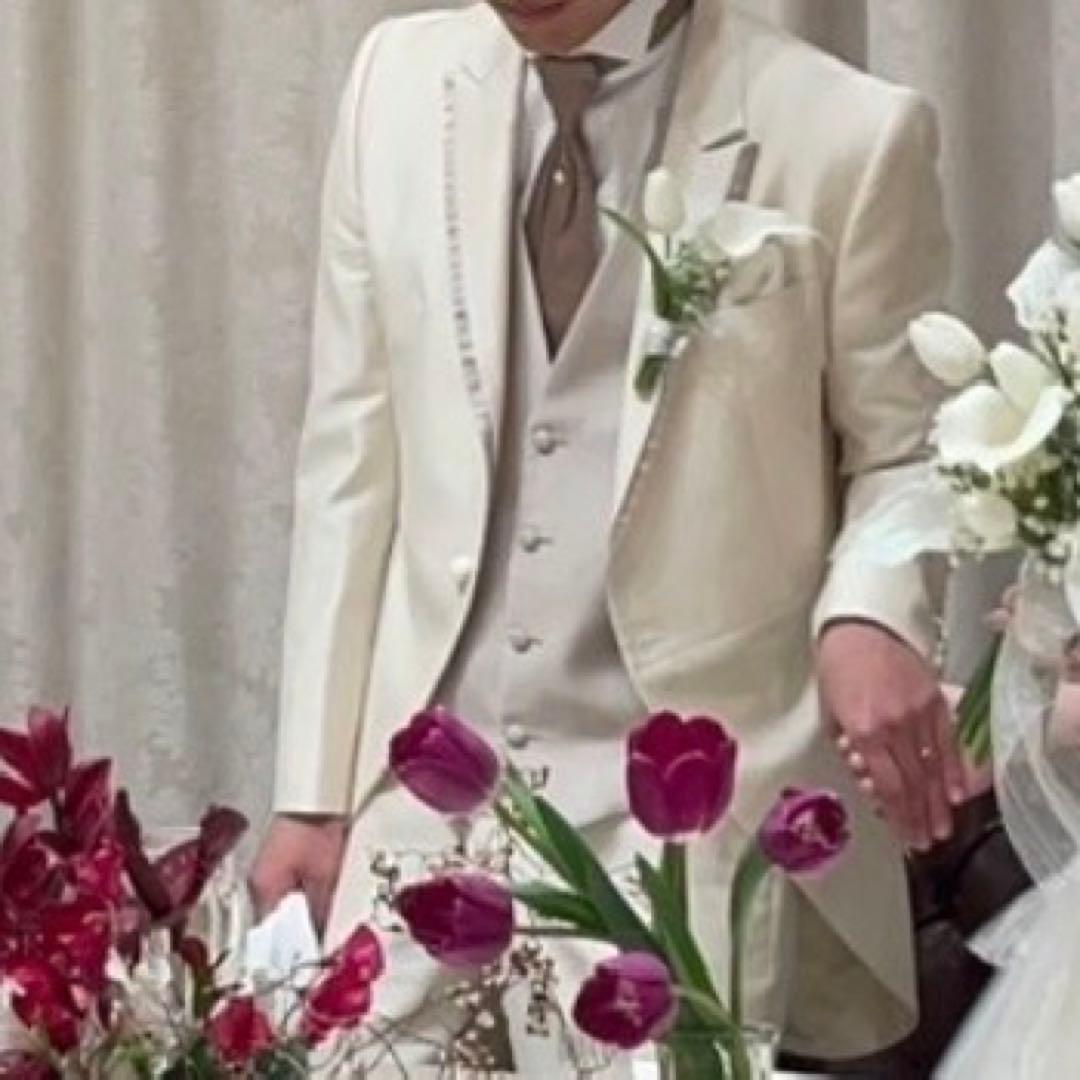 【まりっさ】モーニング　タキシード　ホワイト