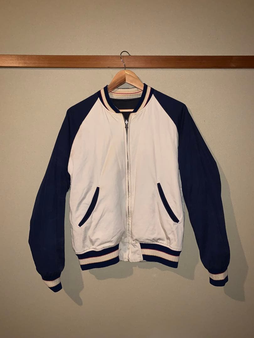 Pherrow's ネイビーホワイトスカジャン