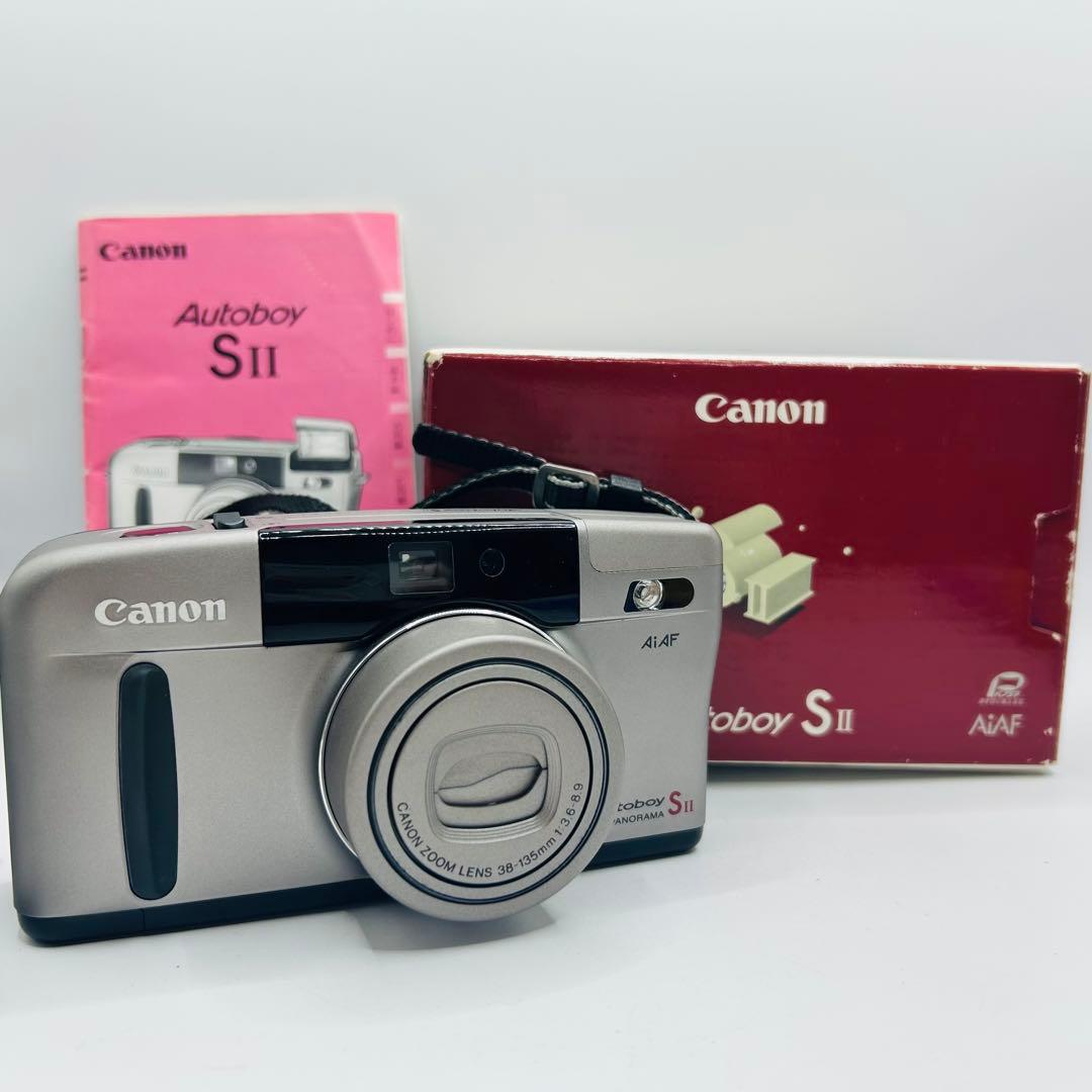 美品 Canon Autoboy S II カメラケース付き　フィルムカメラ