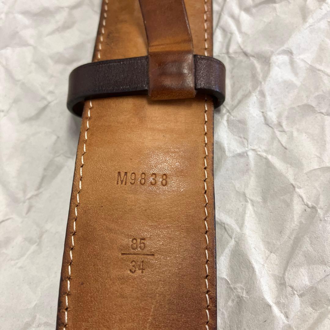 LOUIS VUITTON　レザー　ベルト　茶　3428